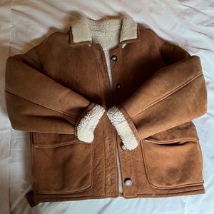 Overland Sheepskin Co Vintage 1970’s Bomber leather jacket